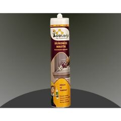 Goldfix Silikonize Mastik Açık Kahve 450Gr