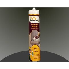 Goldfix Silikonize Mastik Antrasit 450Gr