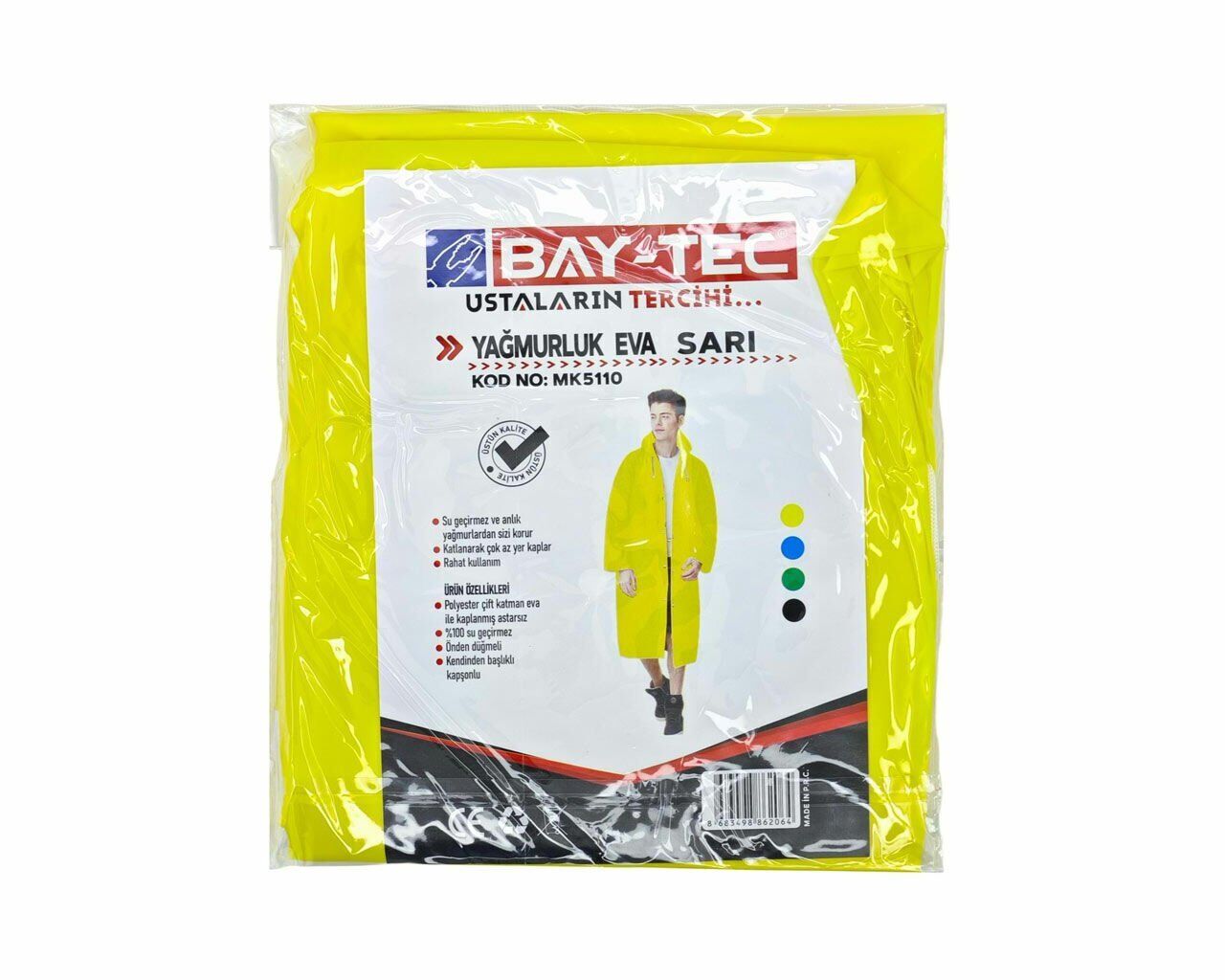 BAY-TEC MK5110 Eva Yağmurluk Sarı 150gr