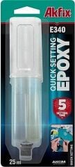 Akfix Universal Epoxy Hızlı Yapıştırıcı Şırınga E340
