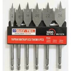Bay-Tec Yaprak Matkap Ucu Takımı 6 Parça