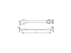 0340 Cırcır Kombine Anahtar 21 mm