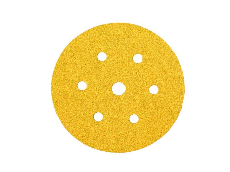 Gold Cırtlı Disk Zımpara 6 Delik 125 mm 80 Kum