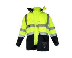 JUNIOR JN1003 Fosforlu Oxford 5+1 İçi Çıkmalı Parka Sarı XXXL beden