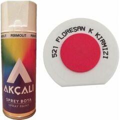 Akçalı Sprey Boya 521 Floresan Koyu Kırmızı 400 ML