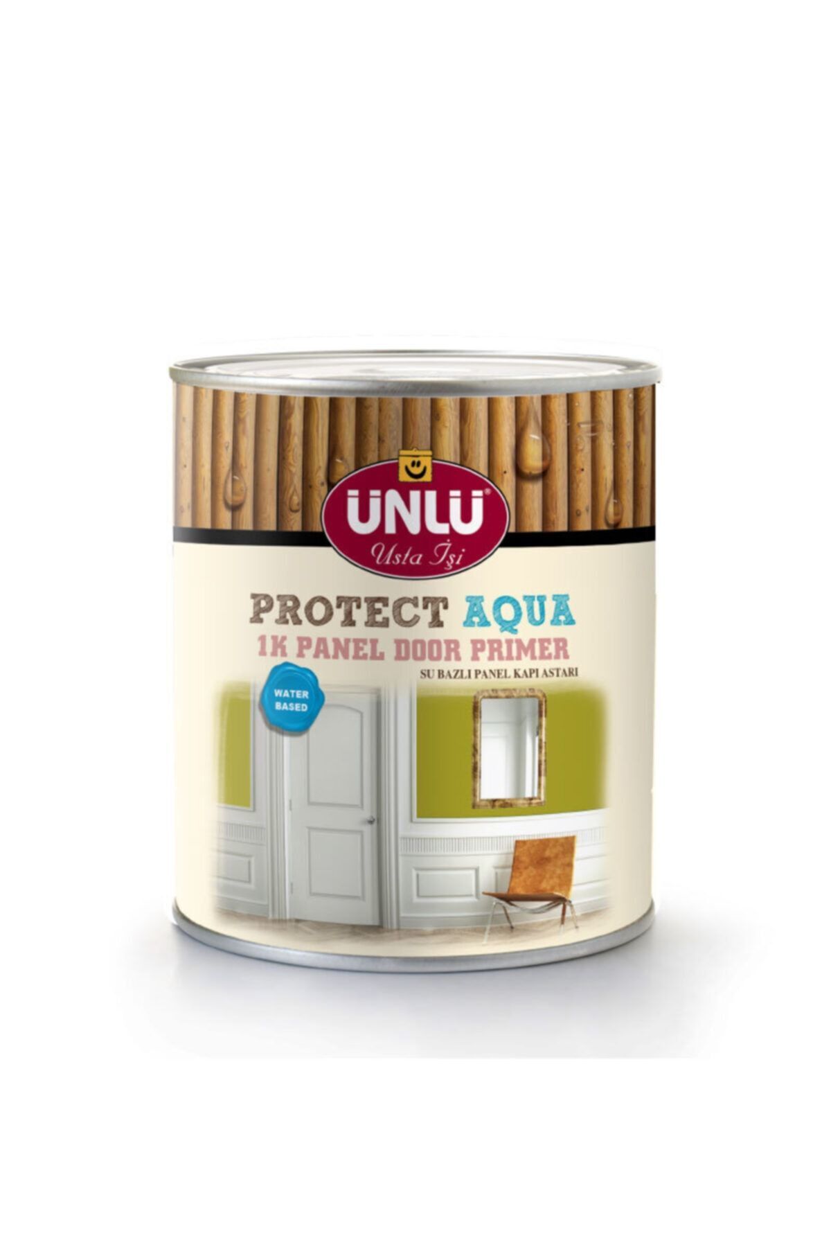 Ünlü Protect Aqua Su Bazlı 1k Panel Kapı Astarı Beyaz 0,9l