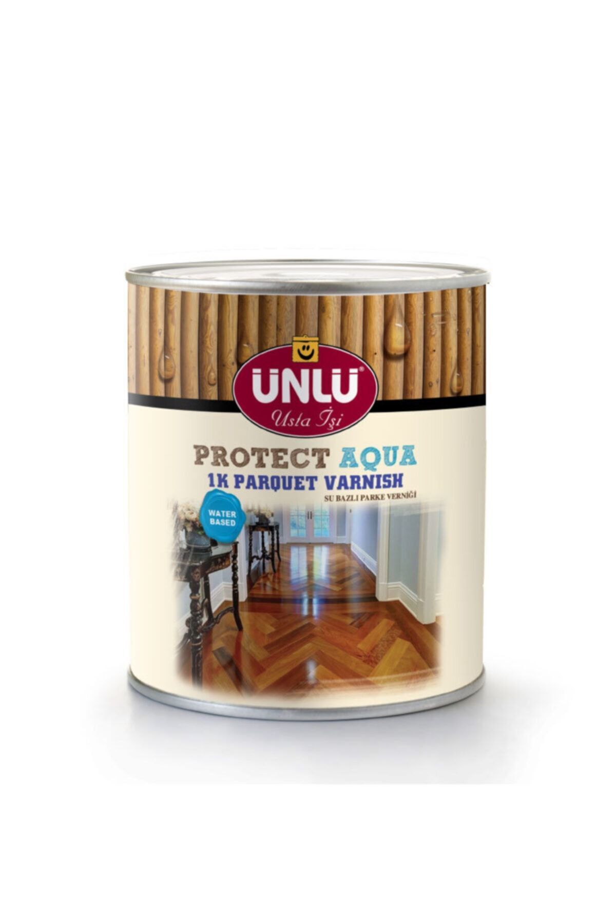 Ünlü Protect Aqua Su Bazlı 1k Parke Vernik 0,9l Mat