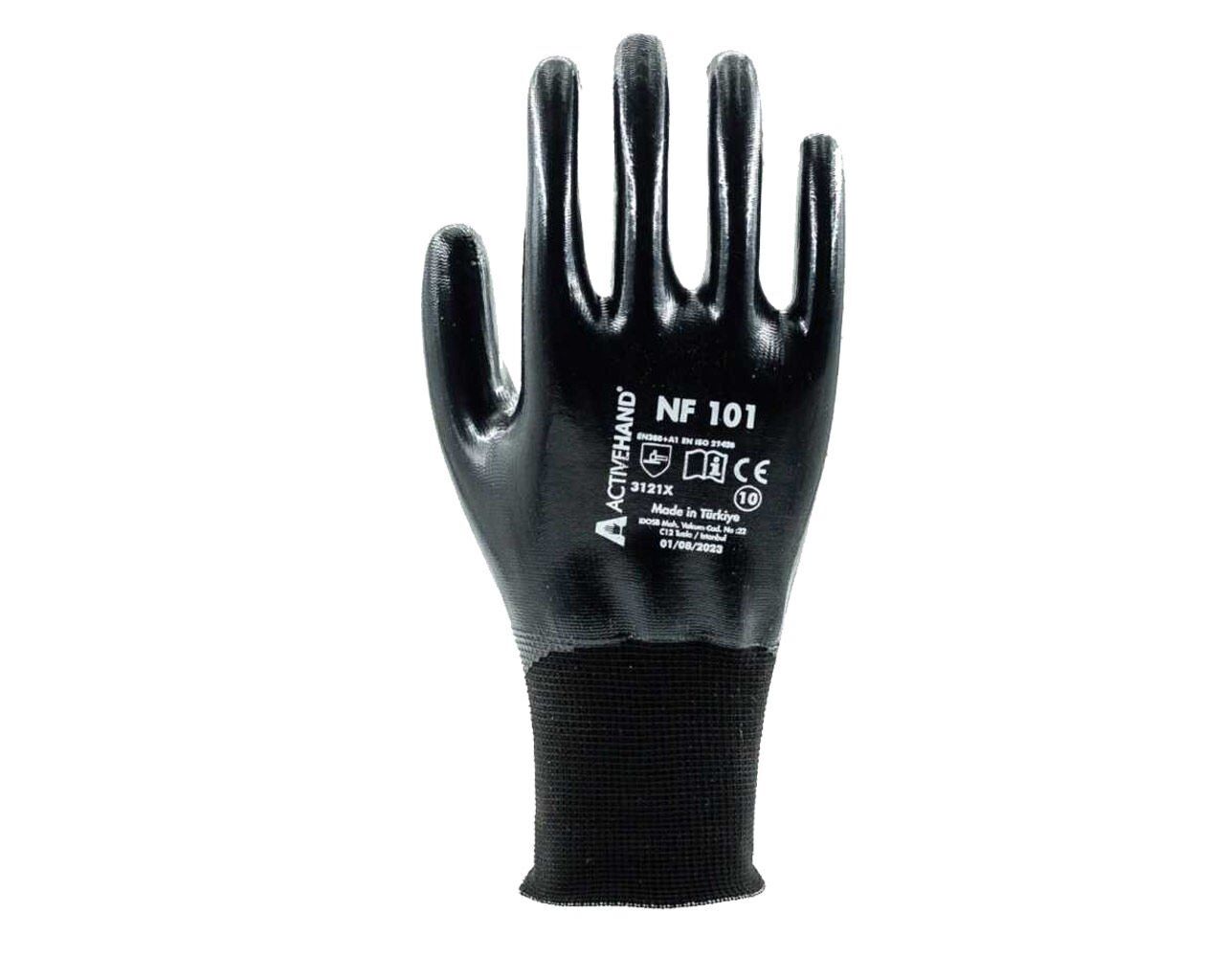 NF 101 SY/SY NO:7 TAM NİTRİL  KAPLI POLYESTER ELDİVEN