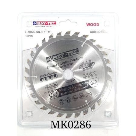 Bay-tec Elmas Sunta Testere 180 MM Siyah