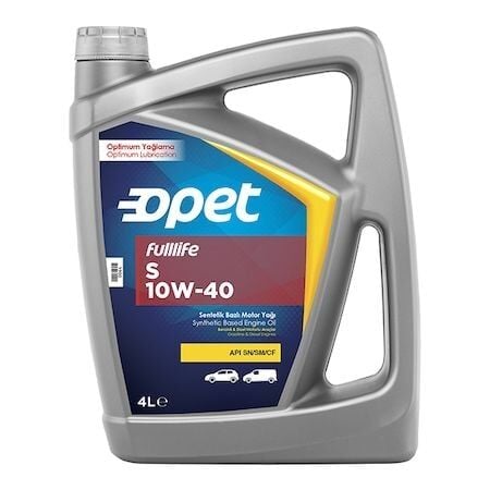 Opet Fulllife S 10W-40 Sentetik Motor Yağı 4 L