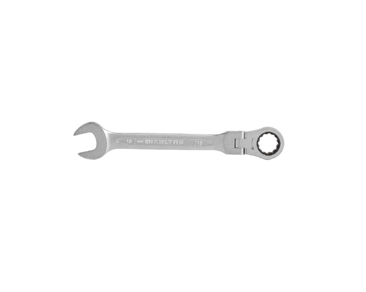 0345 Mafsallı Cırcır Kombine Anahtar 19 mm
