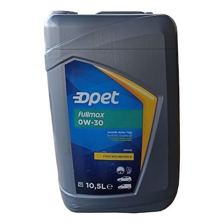 Opet Fullmax 0W-30 Sentetik Motor Yağı 10.5 L
