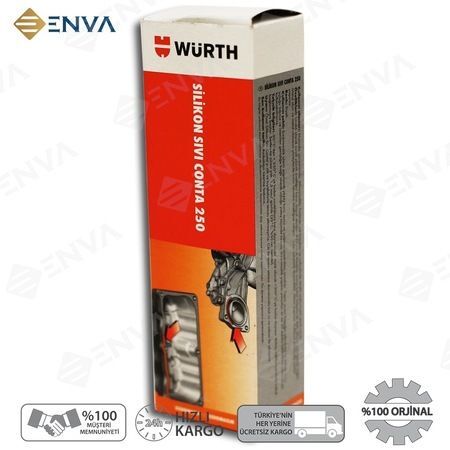 Kaypar Würth Silikon Sivi Conta Siyah 250C 70Ml