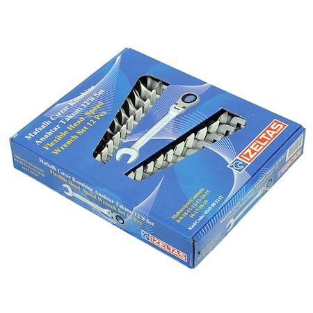 İzeltaş Mafsallı Cırcır Kombine Anahtar Takımı 12 Li – 0345002112