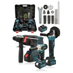 Pro Set Vidalama Somun Sıkma 2-26 Şarjlı Kırıcı Şarjlı Taşlama