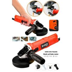 720 W Devirli Sjs Çift Metal Şanzıman Avuç Içi Taşlama Makinesi 125 Mm Kırmızı-1136