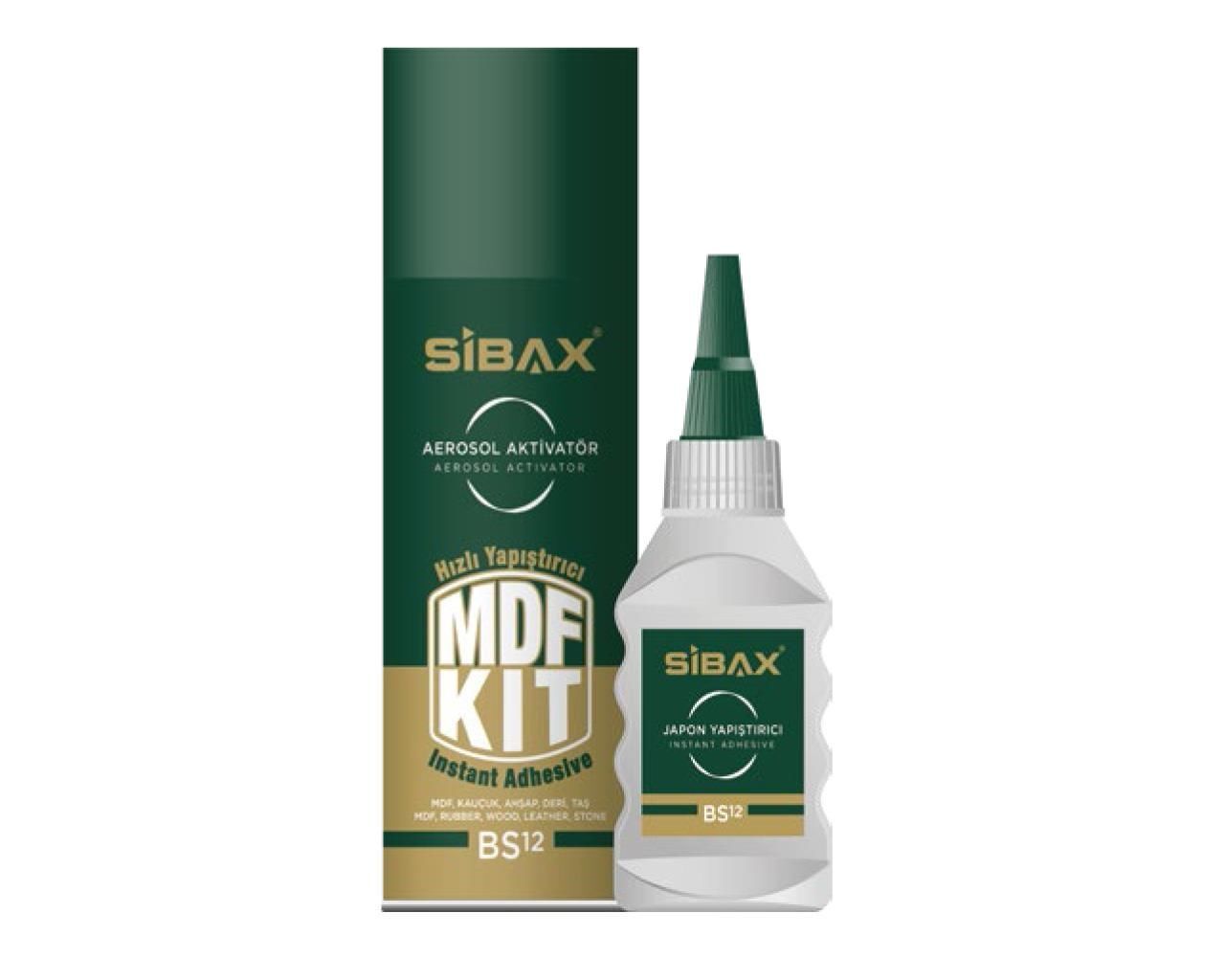 BS12 SİBAX HIZLI YAPIŞTIRICI MDF KİT 400ML+100GR