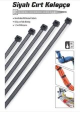 Cırt Kelepçe 2.5x100mm SİYAH 100 Adet Kablo Bağı 2.5x10cm