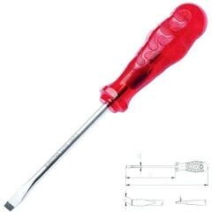 İzeltaş Kraft Seri Düz Uçlu Tornavida 8x175 4100178175