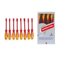 İzeltaş 1000V Süngüsü İzoleli Lokma Uçlu Tornavida Seti 8 Parça 4773008108