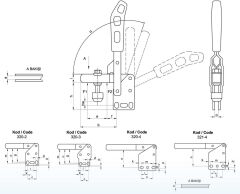 320-2 Dikey Pozisyon Dik Tabanlı Klamp