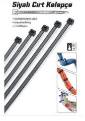Cırt Kelepçe 4.8x250mm 100 Adet Siyah 4.8x25cm