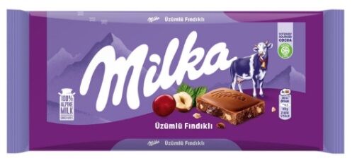 Milka Üzüm Fındık Tablet Çikolata 80 gr