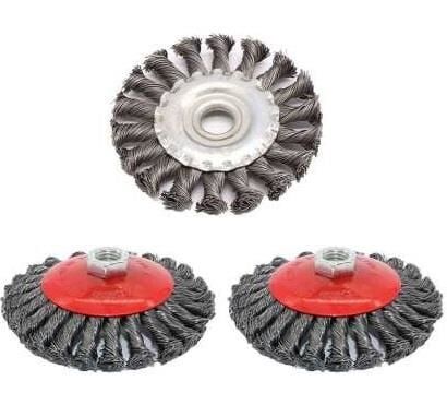 Yassı Burgulu Tel Fırça 125 Mm 12.5 Cm Genişlik Yassı Burgulu Tel Fırça 0105 -B3663