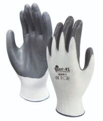BAYTEC BAYEL EL001 ELDİVEN EXTRA BEYAZ-GRİ NO:10