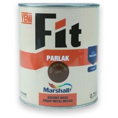 Marshall Fit Parlak Ahşap Metal Boyası Y.açık Kahve 0,75 L