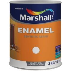 Marshall Enamel Ahşap Metal Astarı Beyaz 3kg/1,9l