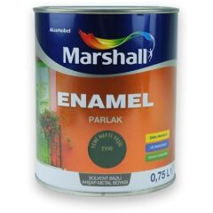 Marshall Enamel Parlak Ahşap Metal Boyası Nefti Yeşil 0,75 L