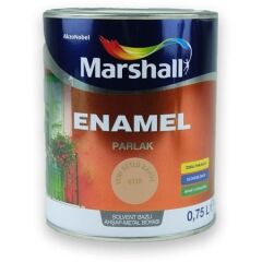 Marshall Enamel Parlak Ahşap Metal Boyası Sütlü Kahve 0,75 L