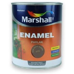 Marshall Enamel Parlak Ahşap Metal Boyası Koyu Kahve 2,5 L