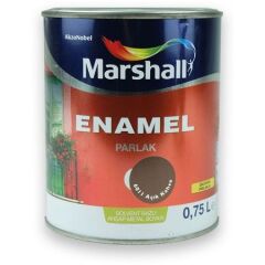 Marshall Enamel Parlak Ahşap Metal Boyası Açık Kahve 0,75 L