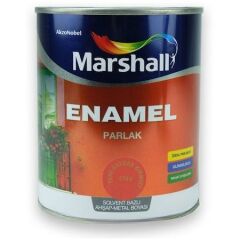 Marshall Enamel Parlak Ahşap Metal Boyası Bayrak Kırmızı 2,5 L