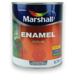 Marshall Enamel Parlak Ahşap Metal Boyası Bayrak Kırmızı 0,75 L