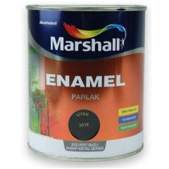 Marshall Enamel Parlak Ahşap Metal Boyası Siyah 2,5 L