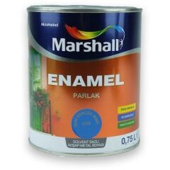 Marshall Enamel Parlak Ahşap Metal Boyası Boncuk Mavi 0,75 L
