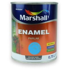 Marshall Enamel Parlak Ahşap Metal Boyası Havai Mavi 0,75 L