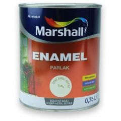 Marshall Enamel Parlak Ahşap Metal Boyası Kirli Beyaz 0,75 L