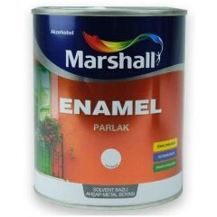Marshall Enamel Parlak Ahşap Metal Boyası Parlak Beyaz 2,5 L