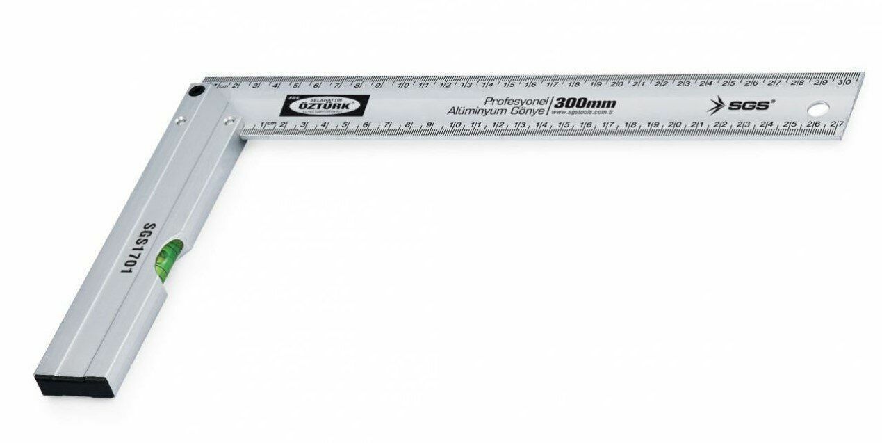 Sgs Alüminyum Gönye 50 Cm Terazili Sgs1704