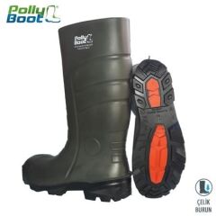 Pollyboot Vega 42 Numara Çelik Burunlu Çizme Poliüratan (517429508)
