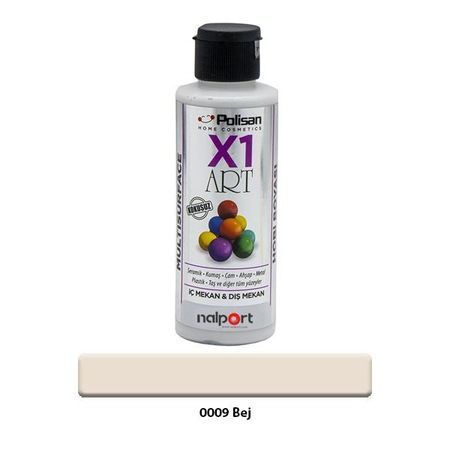 Polisan X1 Art Multisurface Hobi Boyası Bej 120 Ml.