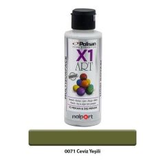 Polisan X1 Art Multisurface Hobi Boyası Ceviz Yeşili 120 Ml.