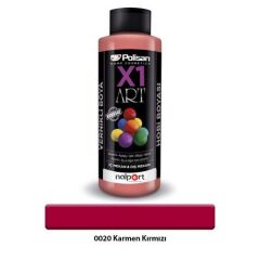 Polisan X1 Art Vernikli Hobi Boyası Karmen Kırmızı 120 Ml.