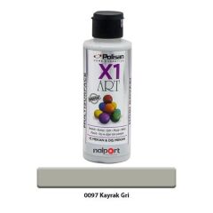 Polisan X1 Art Multisurface Hobi Boyası Kayrak Gri 120 Ml.