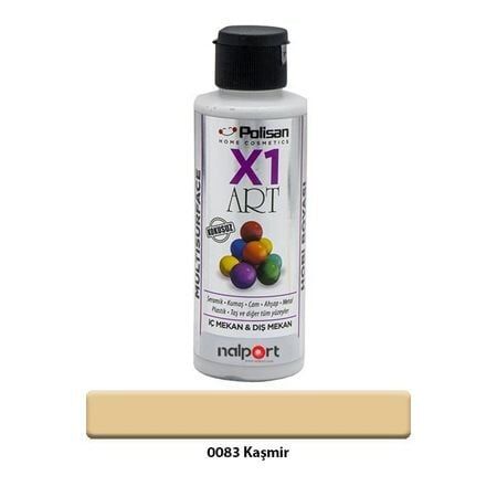 Polisan X1 Art Multisurface Hobi Boyası Kaşmir 120 Ml.
