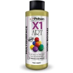 Polisan X1 Art Multisurface Hobi Boyası Yağ Yeşili 120 ML